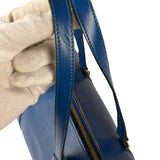 Louis Vuitton Blue Epi Soufflot Handbag