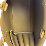 YSL Green Ink Leather King Palm Nano Two-Way Tote