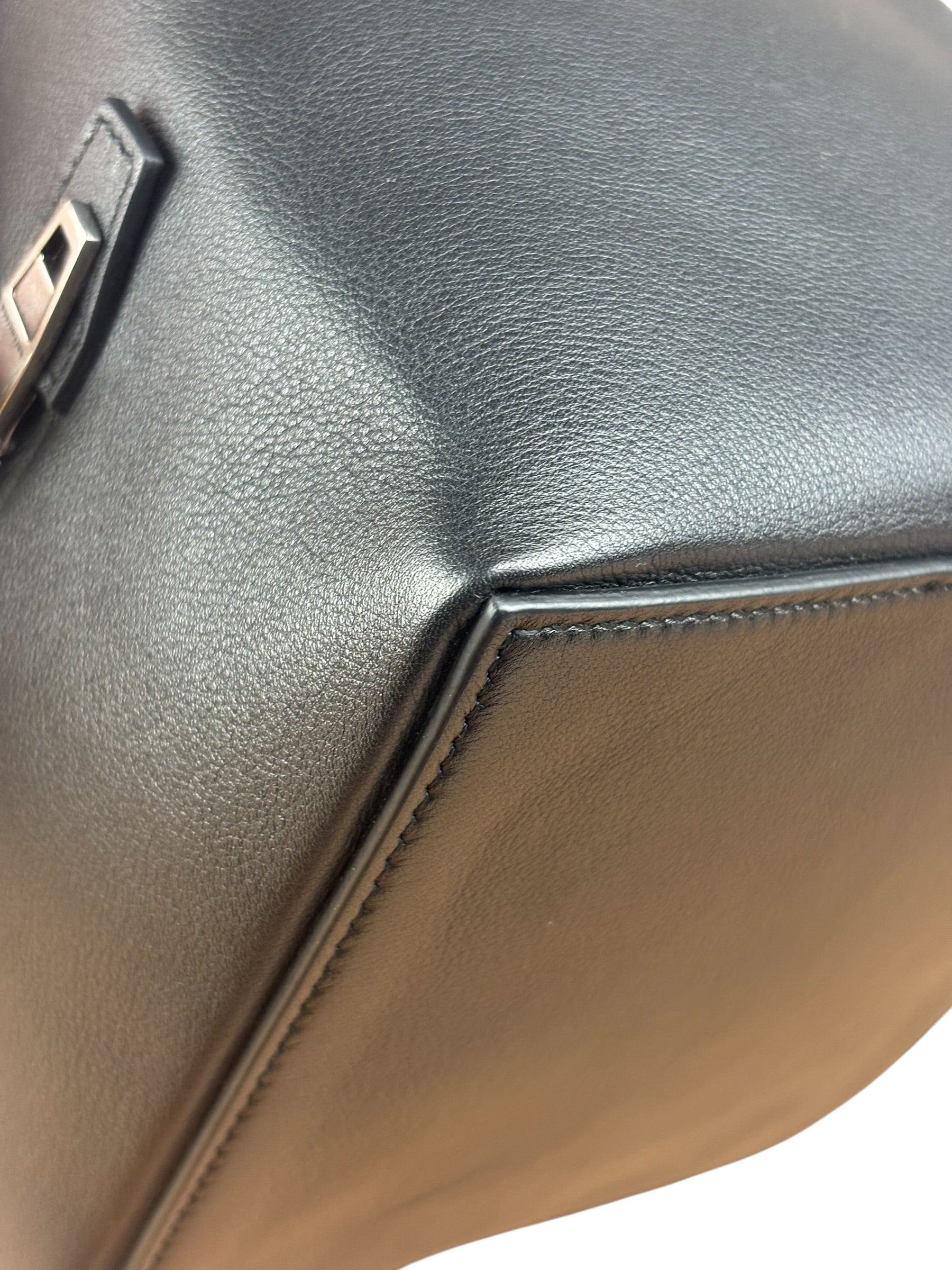 Balenciaga Black Leather Cube Bag 4x4