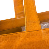 Chanel Vintage Orange Caviar Leather Tote 1989