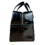 Chanel Black Patent Chocolate Bar Bowler Bag 2002