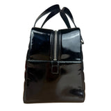 Chanel Black Patent Chocolate Bar Bowler Bag 2002