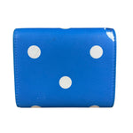 Balenciaga Blue Polka Dot Tri-Fold Wallet