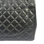 Chanel Black Quilted Leather Jumbo Classic Flap Bag 2009