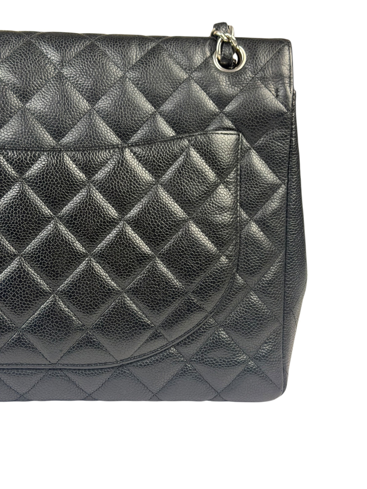 Chanel Black Quilted Leather Jumbo Classic Flap Bag 2009