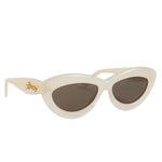 Loewe Curvy Oval Sunglasses Ivory