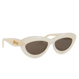 Loewe Curvy Oval Sunglasses Ivory