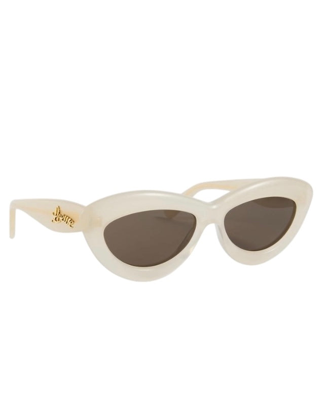 Loewe Curvy Oval Sunglasses Ivory