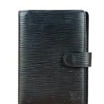 Louis Vuitton Black Epi Agenda & Silver Pen