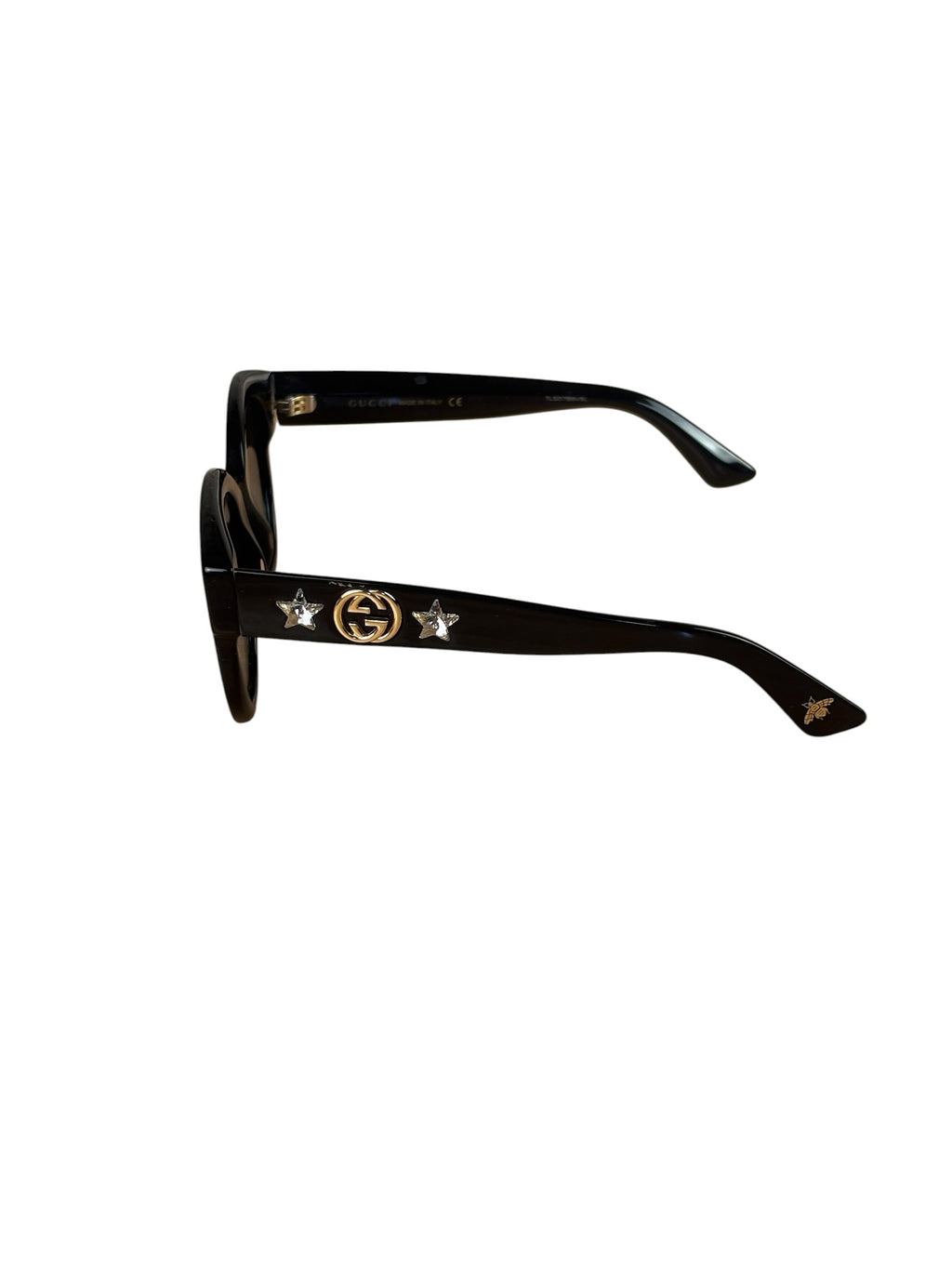 Gucci Black GG0207S Round-Frame Sunglasses