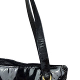 Chanel Black Patent Floral Cutout Tote (Patent Damaged) 2003