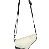 Christian Dior Cream Nylon Saddle Bag