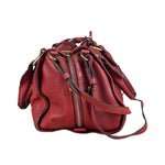 Chloe Red Leather Paddington Medium Satchel Two-Way Bag