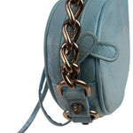 Balenciaga Blue Leather Le Cagole Mini Heart Crossbody