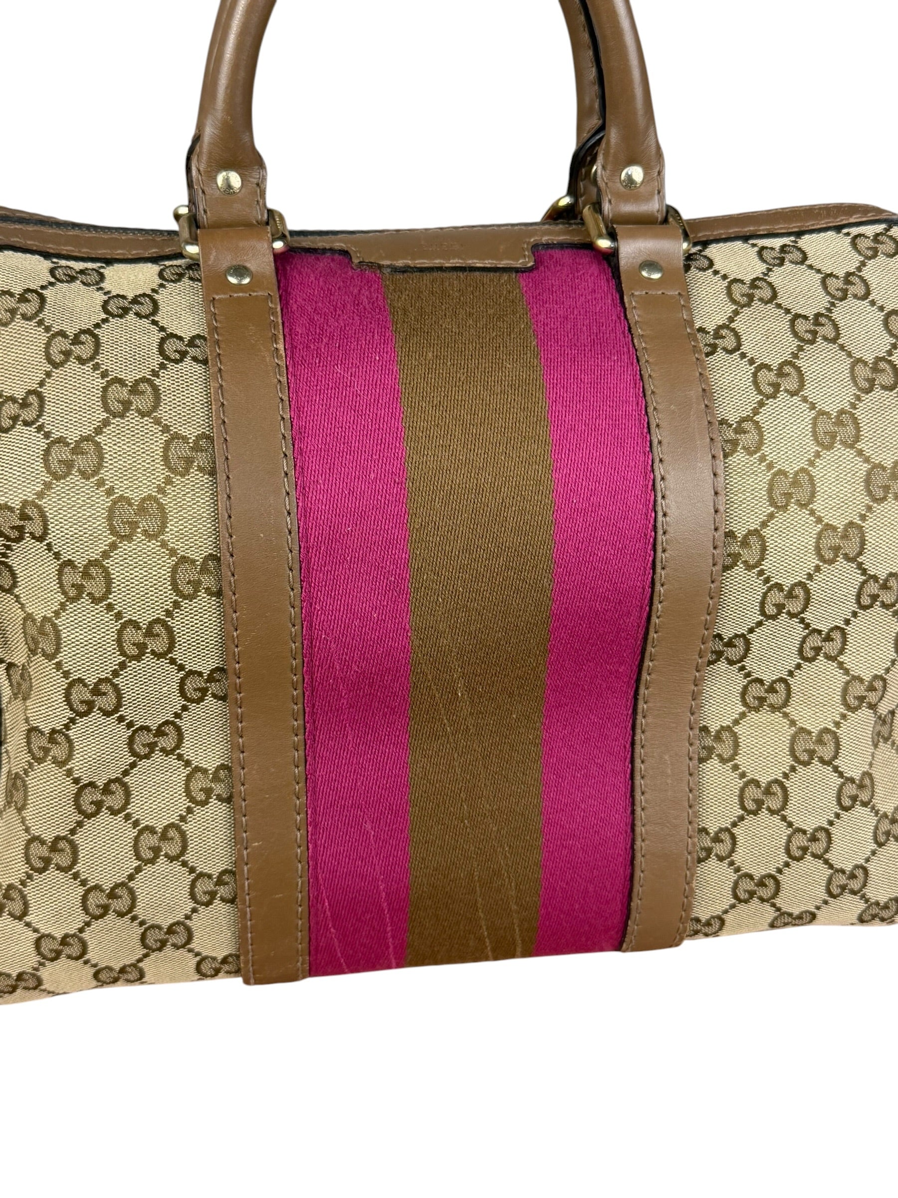 Gucci Vintage GG Web Joy Mini Boston