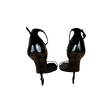 Saint Laurent Glossy Black Logo Heels