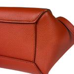 Celine Auburn Orange Leather Mini Belt Top Handle Bag