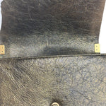 Chanel Metallic Dark Bronze Leather Old Medium Boy Flap Shoulder Bag