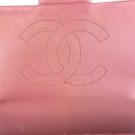 Chanel Pink Chevron Lambskin Flap Bag 2015