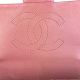 Chanel Pink Chevron Lambskin Flap Bag 2015