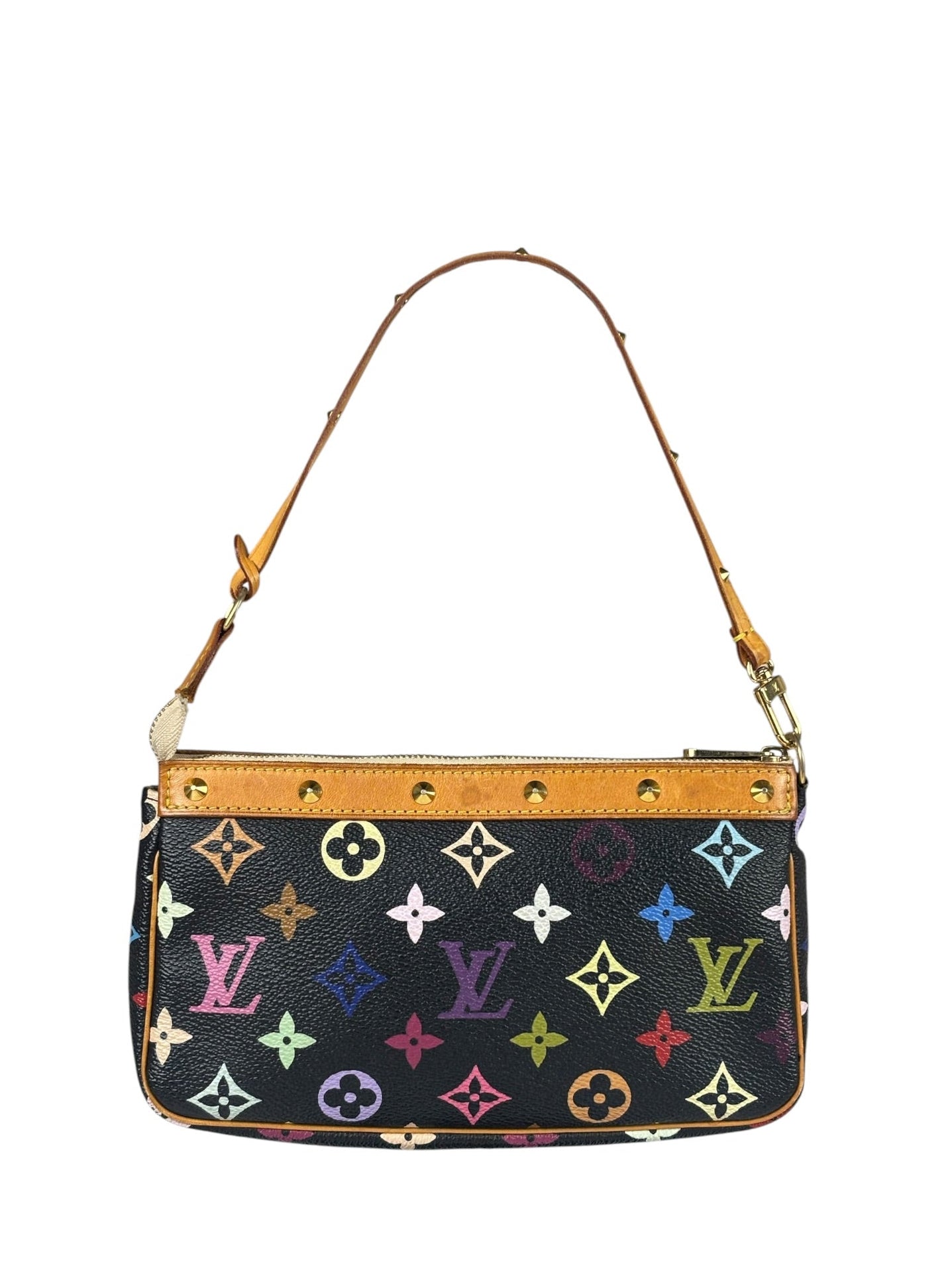 Louis Vuitton x Takashi Murakami Black Monogram Pochette