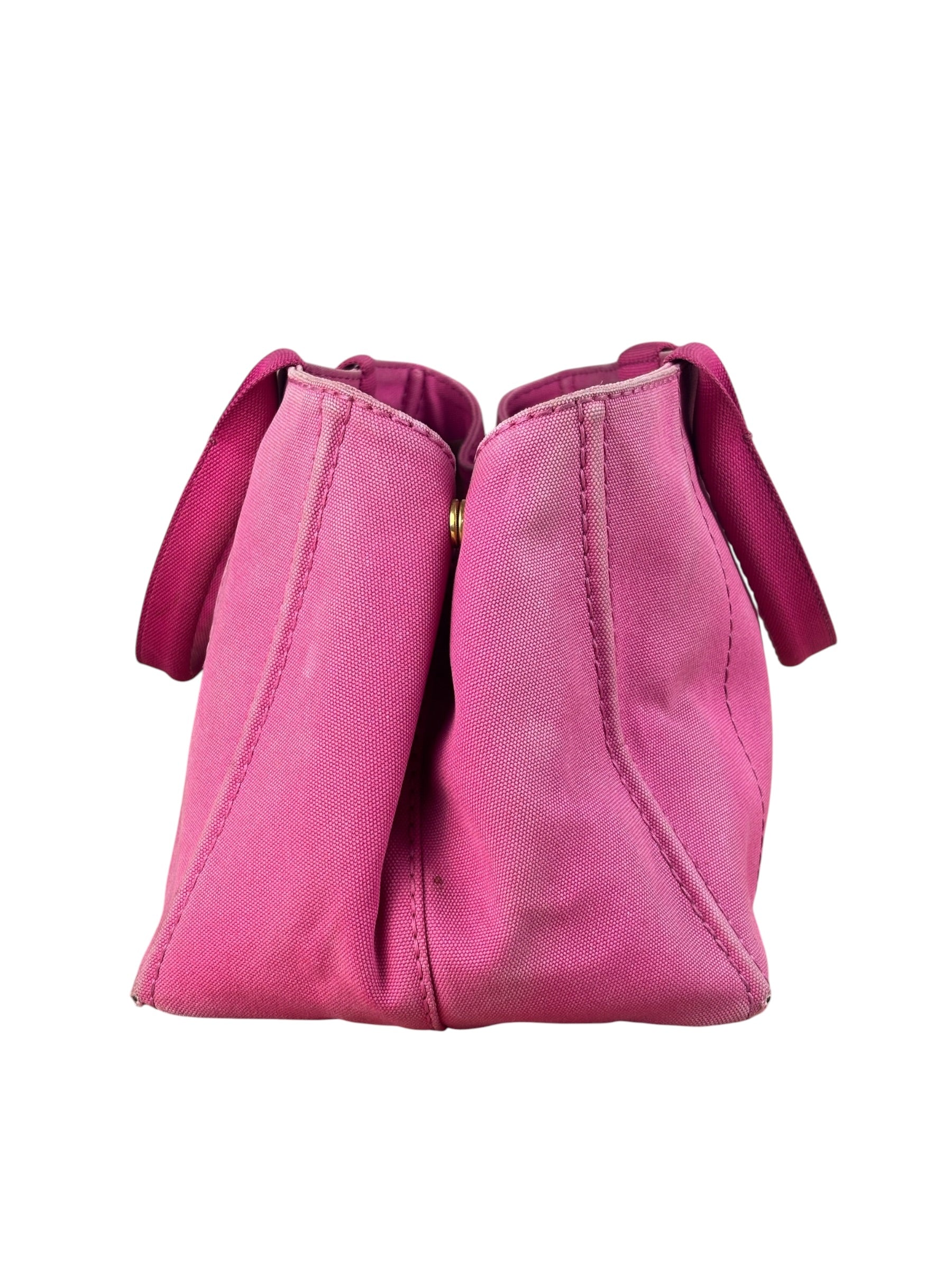 Prada Vintage Pink M Canapa Tote