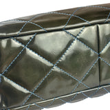 Chanel Green Quilted Patent Leather Reissue XL Tote 2011