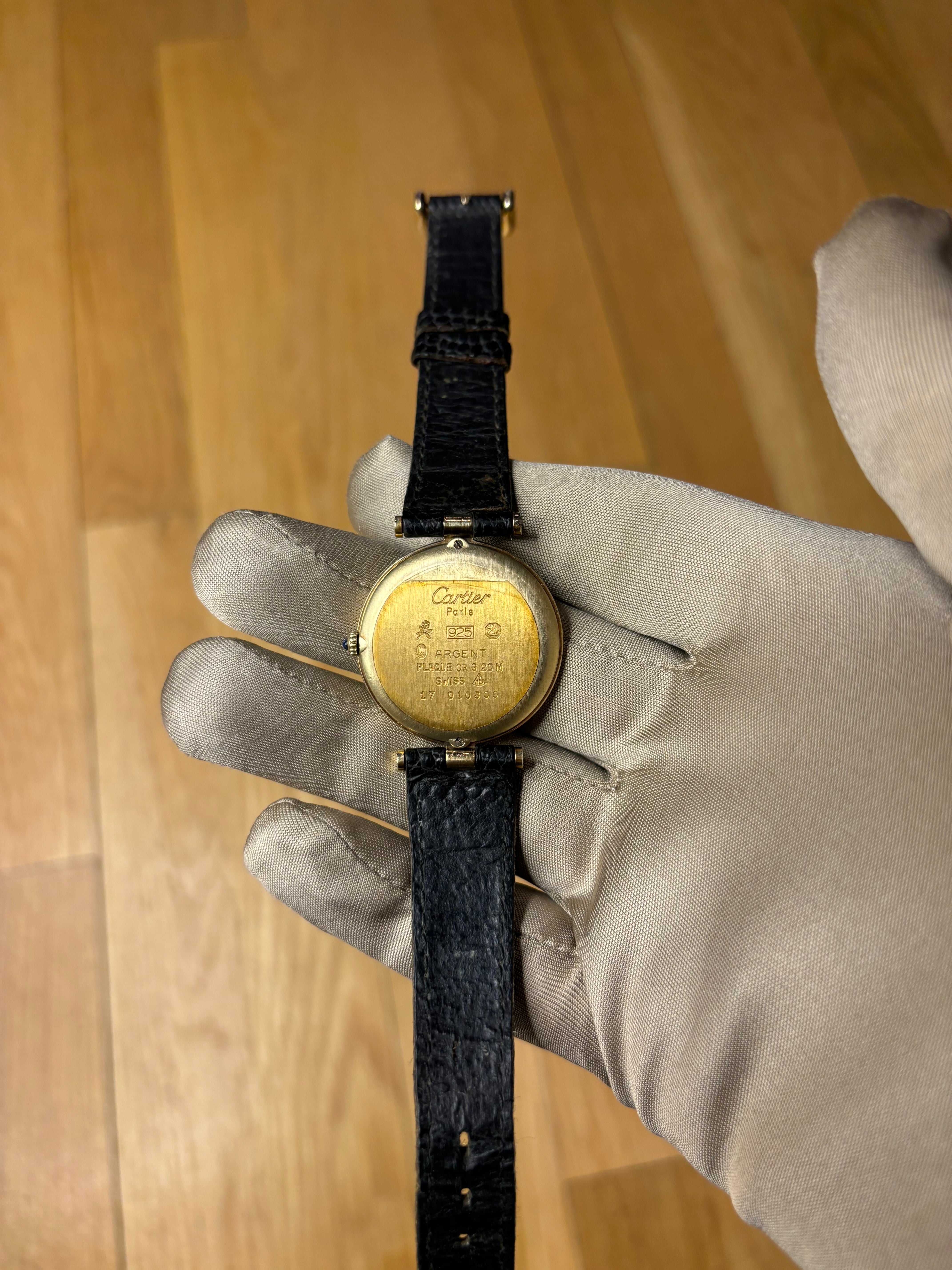 Cartier Must De Black Round Dial