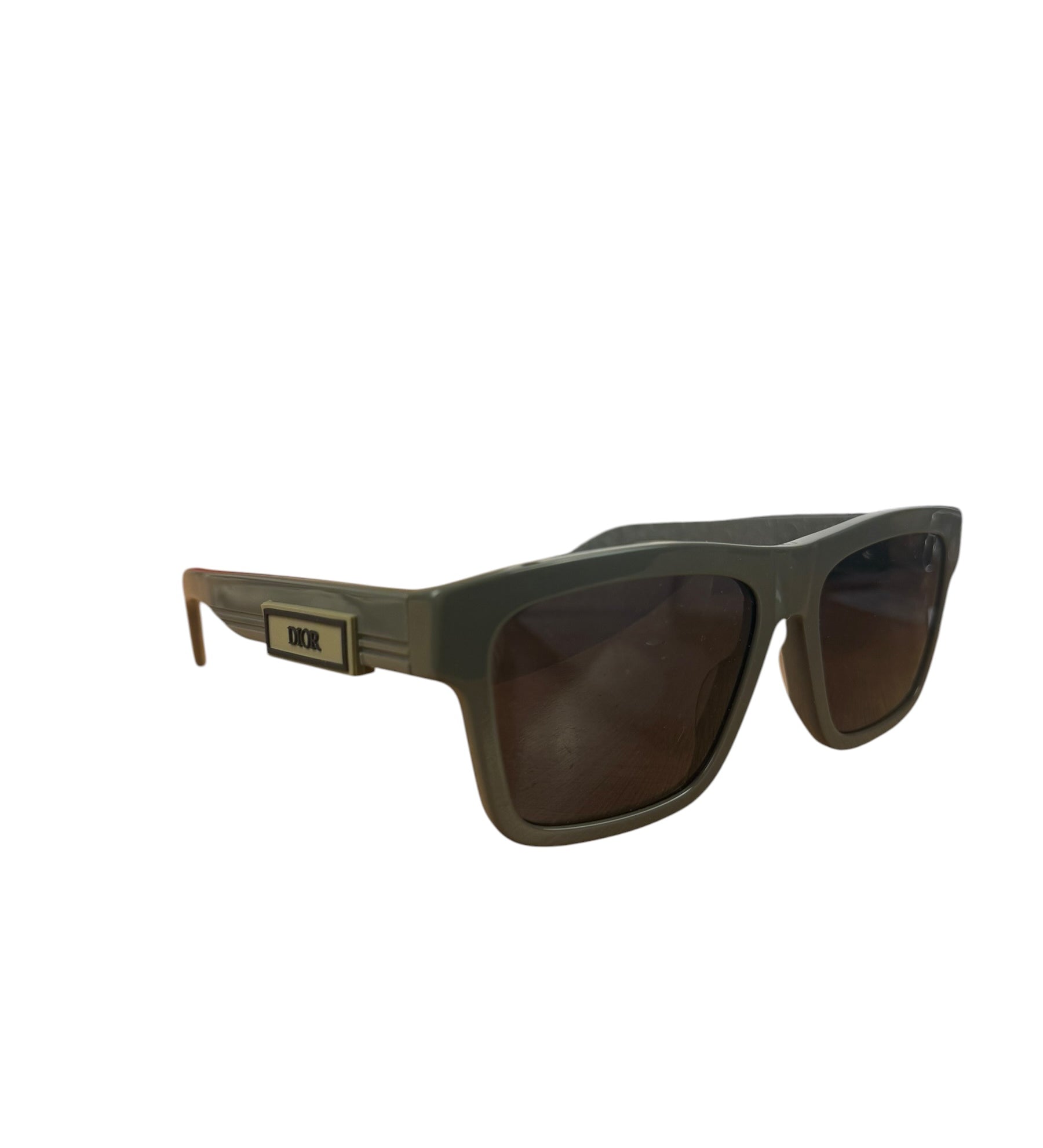 Christian Dior B23 S4I Rubber Logo Grey Sunglasses