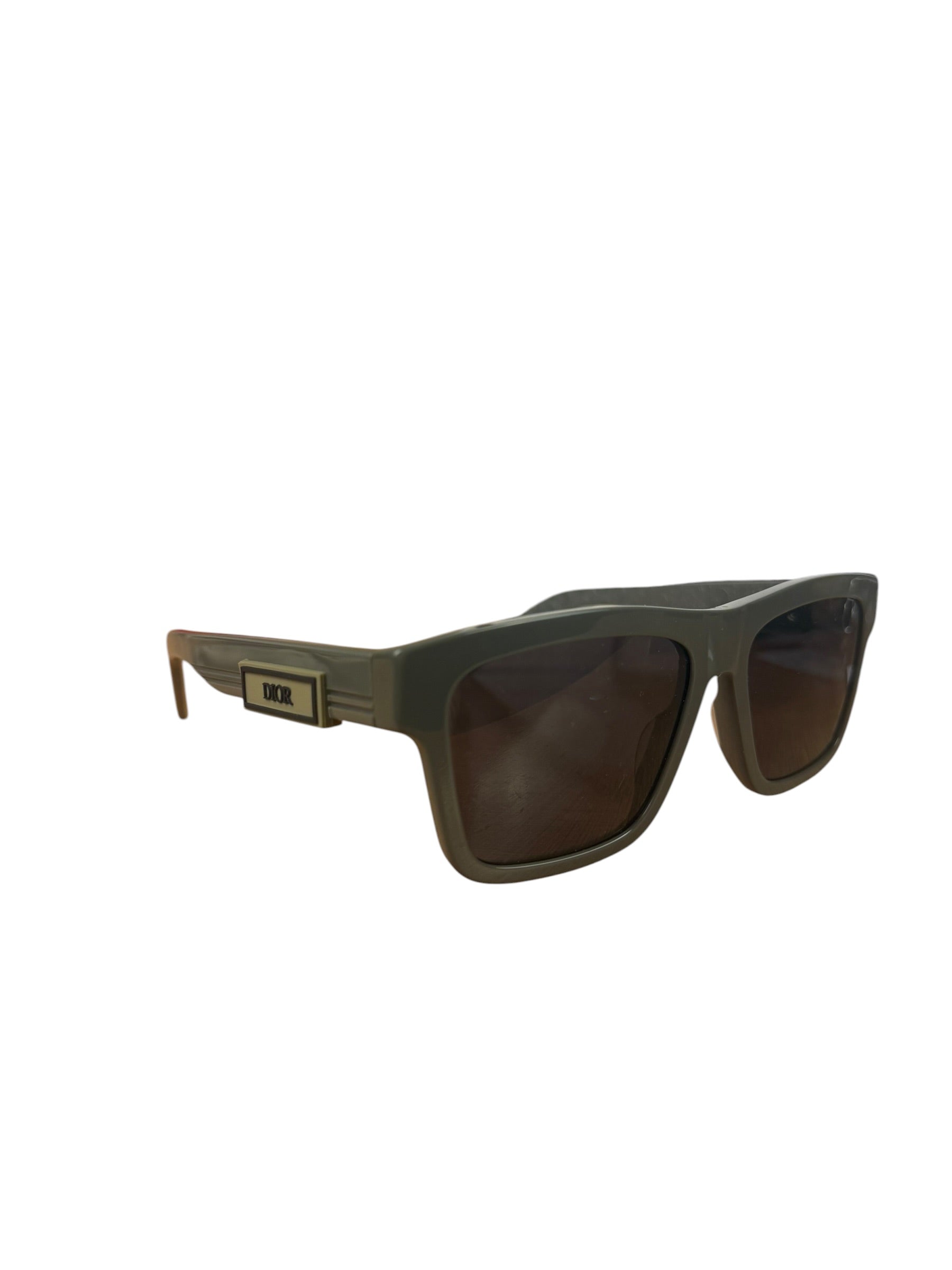 Christian Dior B23 S4I Rubber Logo Grey Sunglasses