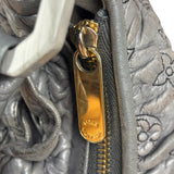 Louis Vuitton Limited Edition Grey Leather Monogram Olympe Nimbus Hobo Bag