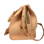 YSL Vintage Classic Y Cabas Peach Leather 2Way Handbag