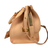 YSL Vintage Classic Y Cabas Peach Leather 2Way Handbag