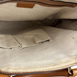 Gucci Beige/Brown GG Web Boston Two-Way Bag