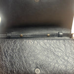 Balenciaga Black Leather Le City Clutch