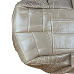 Coach Beige Maggie Croc Handbag