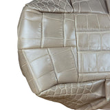 Coach Beige Maggie Croc Handbag