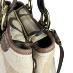 Coach Vintage Braided Strap Canvas Shoulder Bag