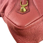 Balenciaga Pink Lambskin Velo Moto Two-Way Bag