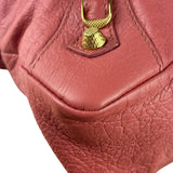 Balenciaga Pink Lambskin Velo Moto Two-Way Bag