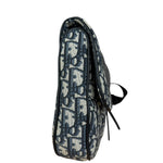 Christian Dior Navy Oblique Saddle Crossbody Bag