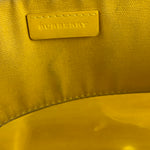 Burberry Yellow Vinyl Check Cosmetic Pouch