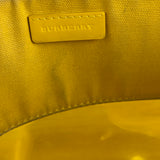Burberry Yellow Vinyl Check Cosmetic Pouch