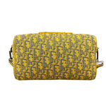 Christian Dior Yellow Oblique Canvas Lingot 22 Shoulder Bag