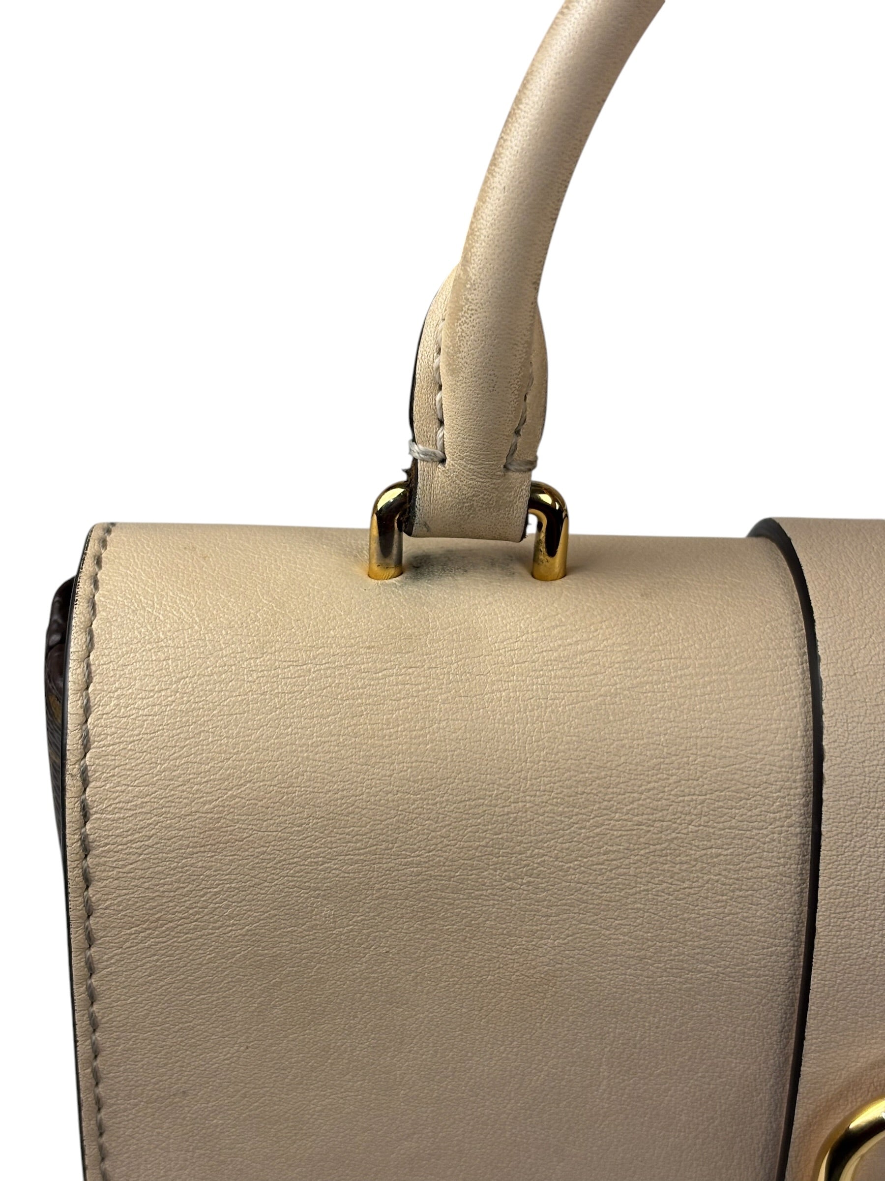 Louis Vuitton Monogram Locky BB Handbag Cream/Brown