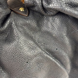 Louis Vuitton Black Calfskin Mahina XL Hobo Bag