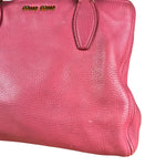Miu Miu Pink Leather 2Way Tote Bag