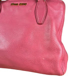 Miu Miu Pink Leather 2Way Tote Bag
