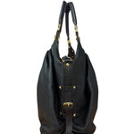 Louis Vuitton Perforated Monogram Mahina Hobo Bag Black