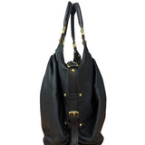 Louis Vuitton Perforated Monogram Mahina Hobo Bag Black